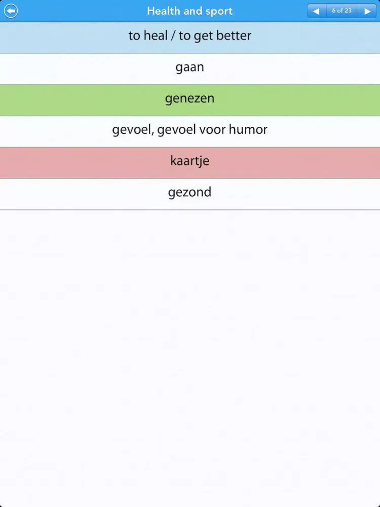 GCSE Dutch Vocab - OCR iPad  スクリーンショット