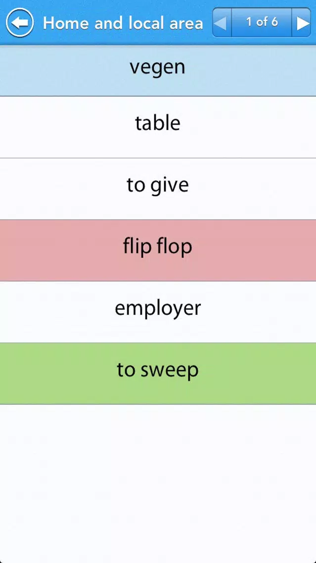 GCSE Dutch Vocab - OCR سکرین شاٹس