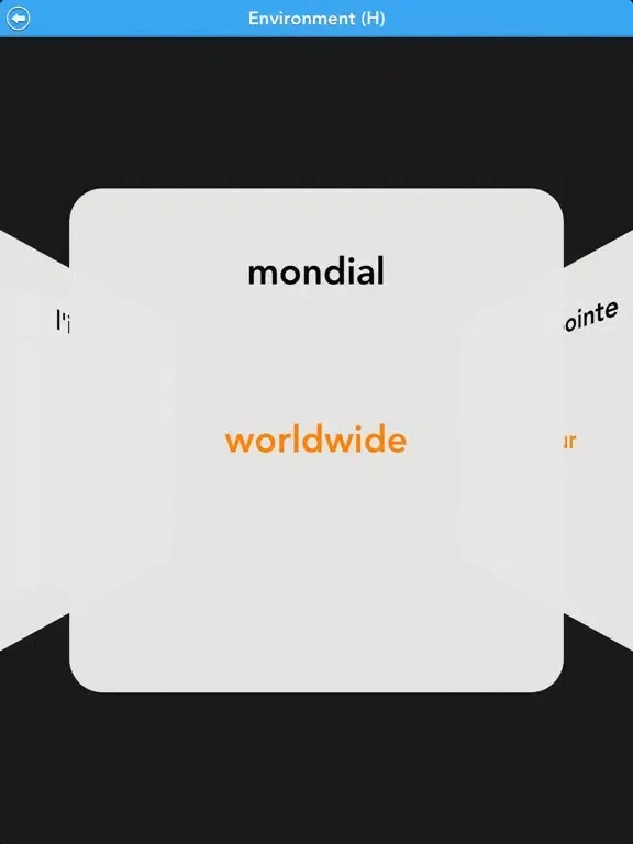 Capturas de tela do GCSE French Vocab - AQA iPad 