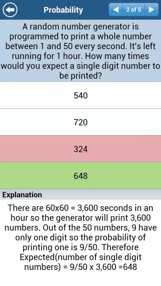 Zrzuty ekranu GCSE Maths