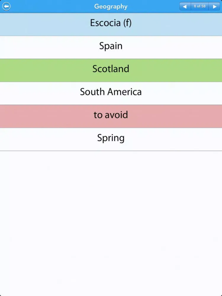 GCSE Spanish Vocab - Edexcel iPad स्क्रीनशॉट