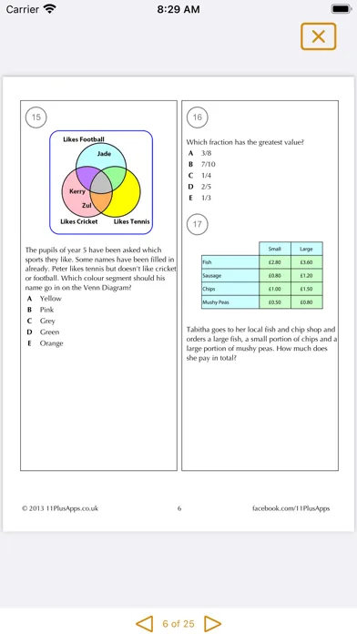 Скриншоты 11+ Maths Practice Papers Lite