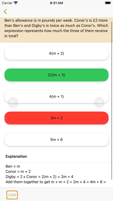 Скриншоты 11+ Maths Practice Papers Lite
