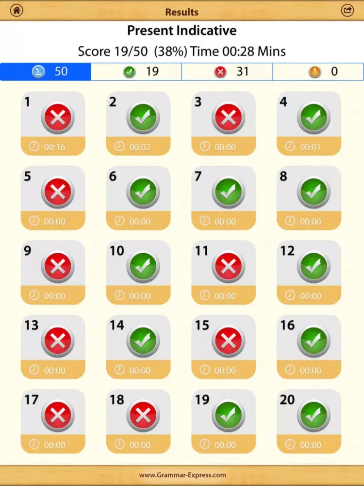 Zrzuty ekranu Spanish Grammar for English Speakers Lite iPad 