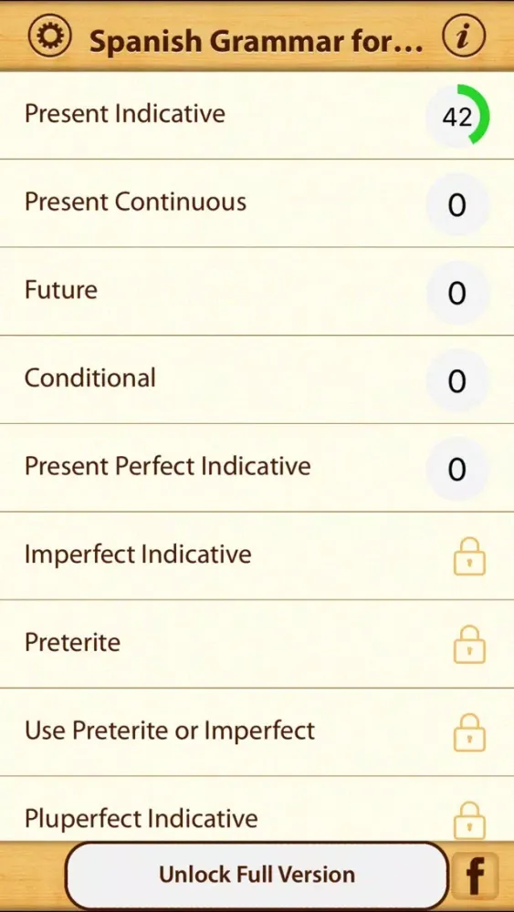 Zrzuty ekranu Spanish Grammar for English Speakers Lite