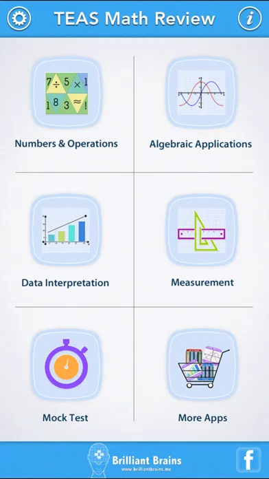 ภาพหน้าจอของ TEAS Math Review Lite