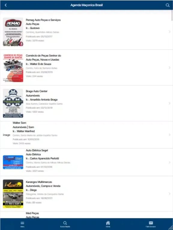 ภาพหน้าจอของ Agenda Maçônica Brasil iPad 