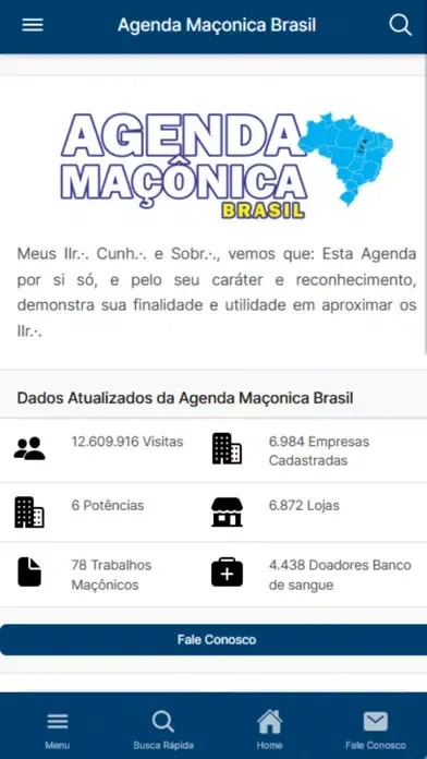 ภาพหน้าจอของ Agenda Maçônica Brasil