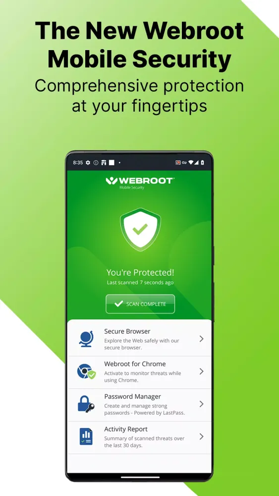 Webroot® Mobile Security Screenshots