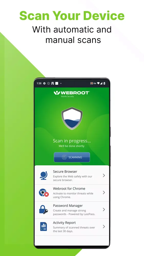Webroot® Mobile Security Screenshots