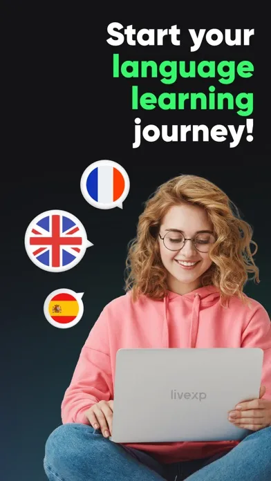 Capturas de tela do LiveXP: Learn a new language