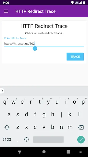Tangkapan skrin HTTP Redirection Trace