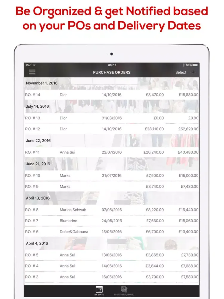 ภาพหน้าจอของ iMerchandise Inventory iPad 