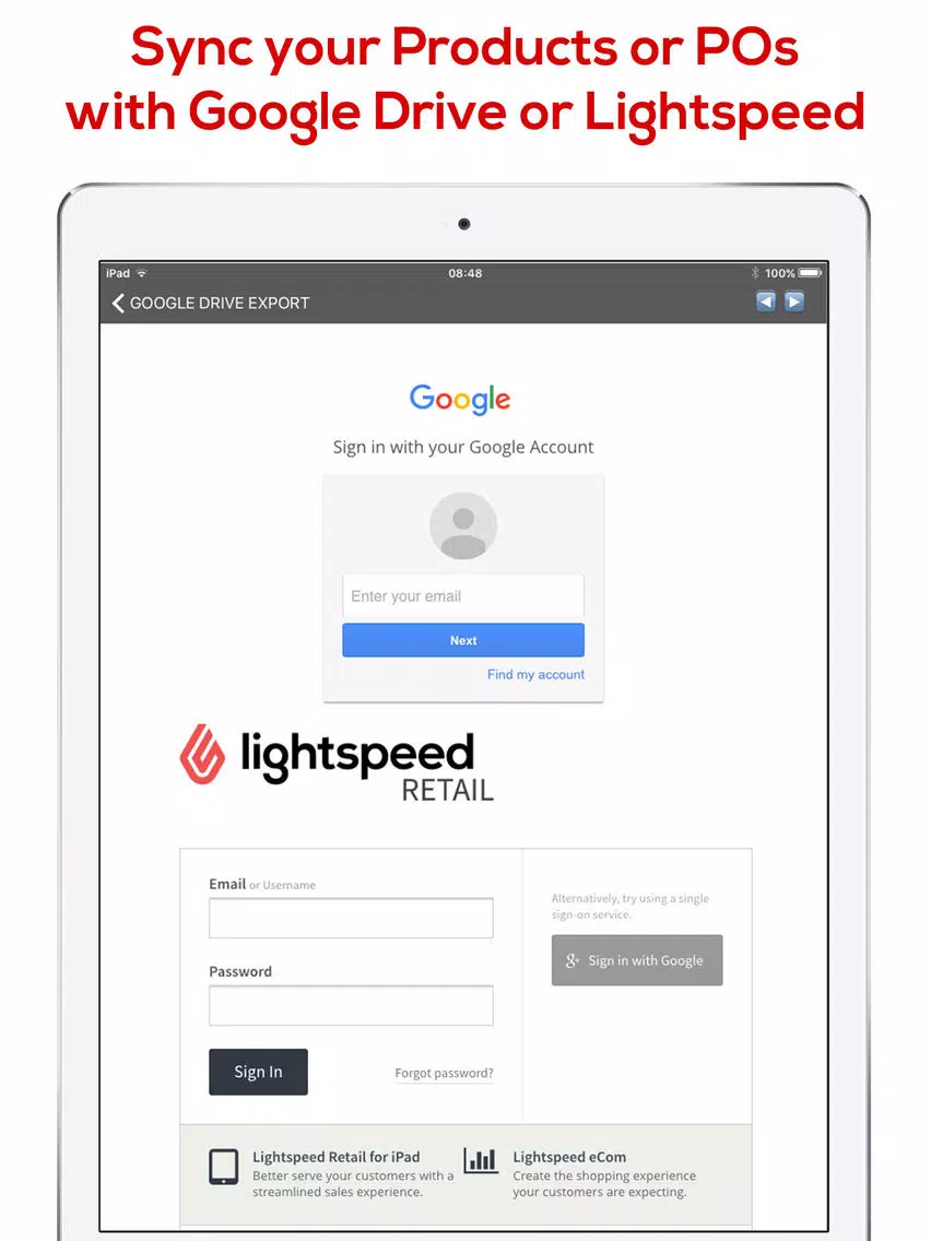iMerchandise For Lightspeed iPad  سکرین شاٹس