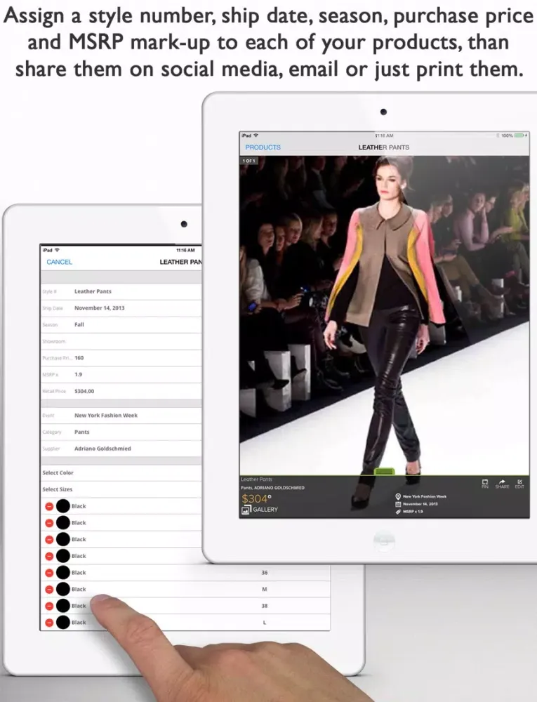 iMerchandise iPad  스크린샷