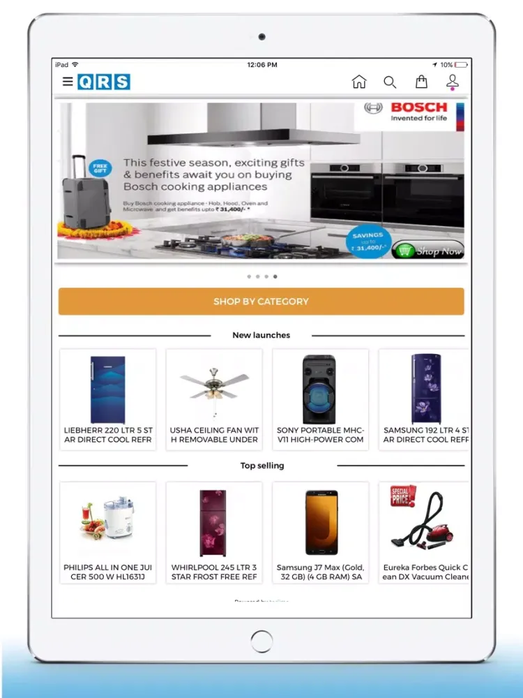 Captures d'écran de My QRS: Buy Electronics Online iPad 