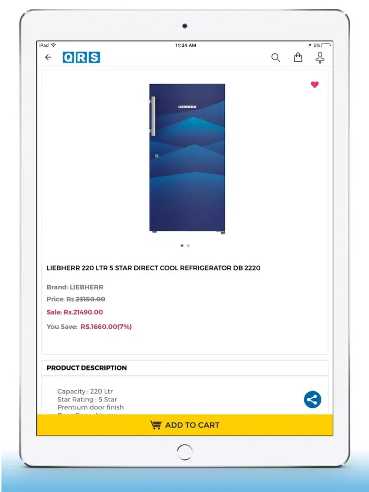 Captures d'écran de My QRS: Buy Electronics Online iPad 