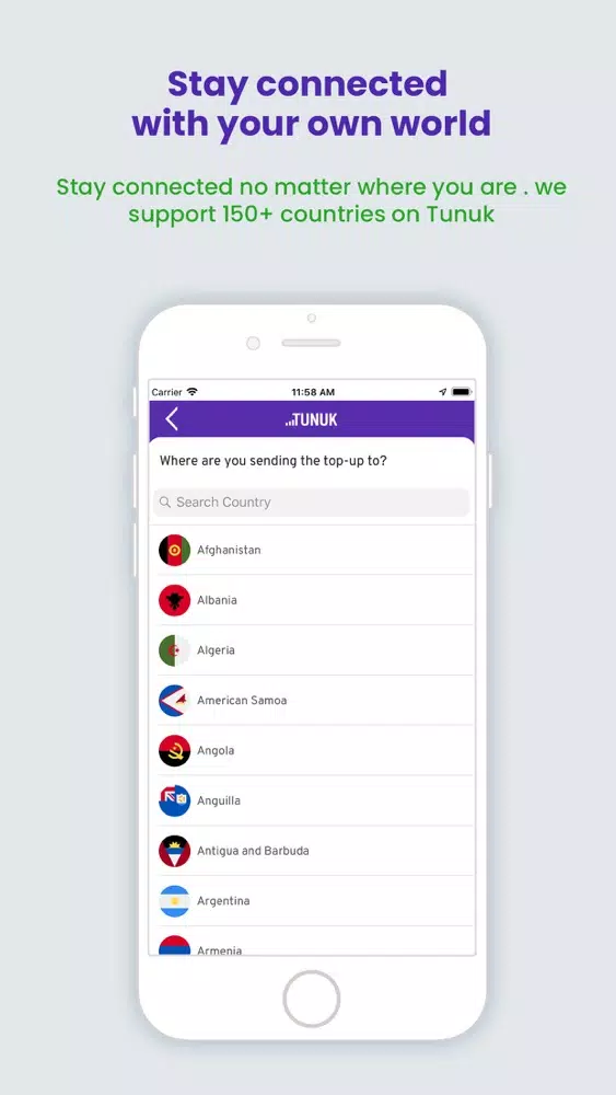 Tunuk-Topup App 스크린샷
