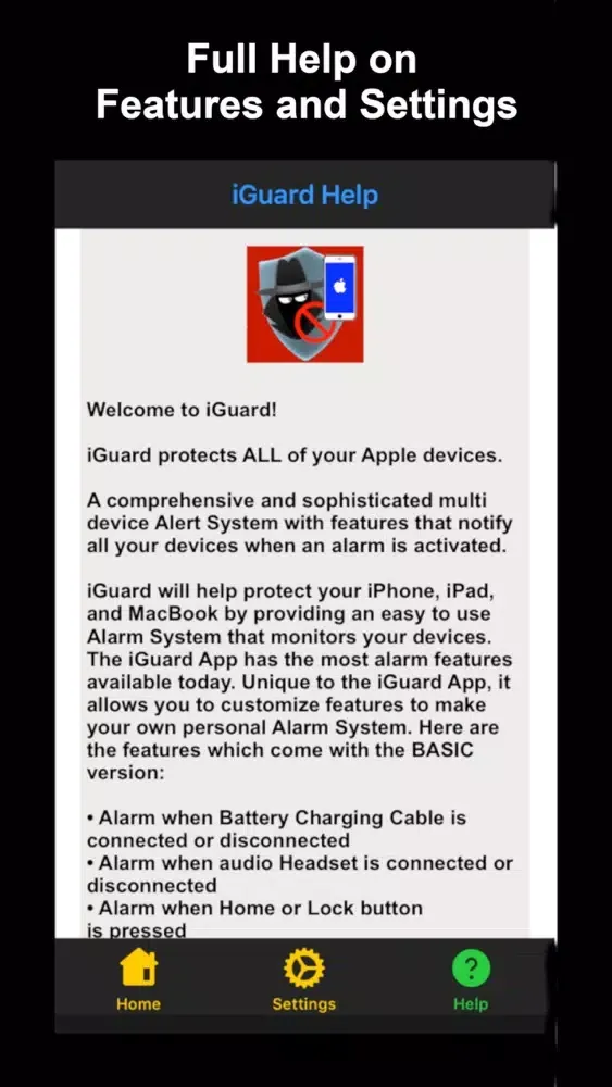 iGuard Phone Alarm Alert سکرین شاٹس