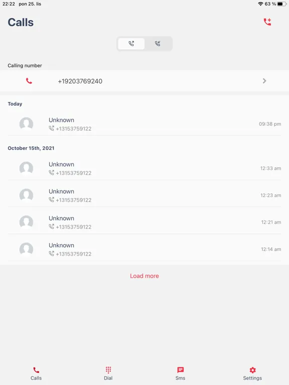 Talkyto - Twilio calls & SMS iPad  स्क्रीनशॉट