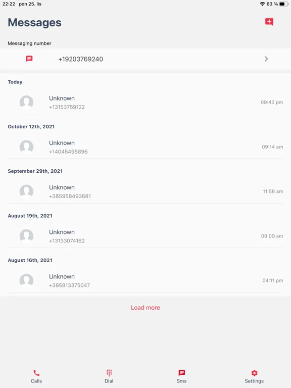 Talkyto - Twilio calls & SMS iPad  स्क्रीनशॉट