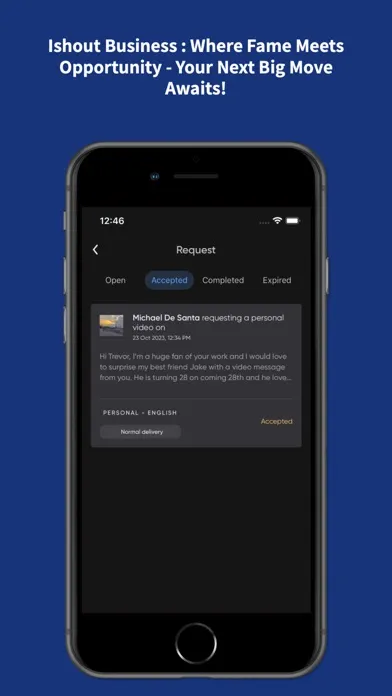 Tangkapan layar iShout Business