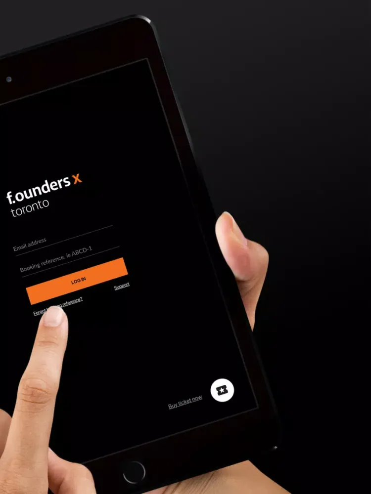 Tangkapan layar f.ounders Toronto iPad 
