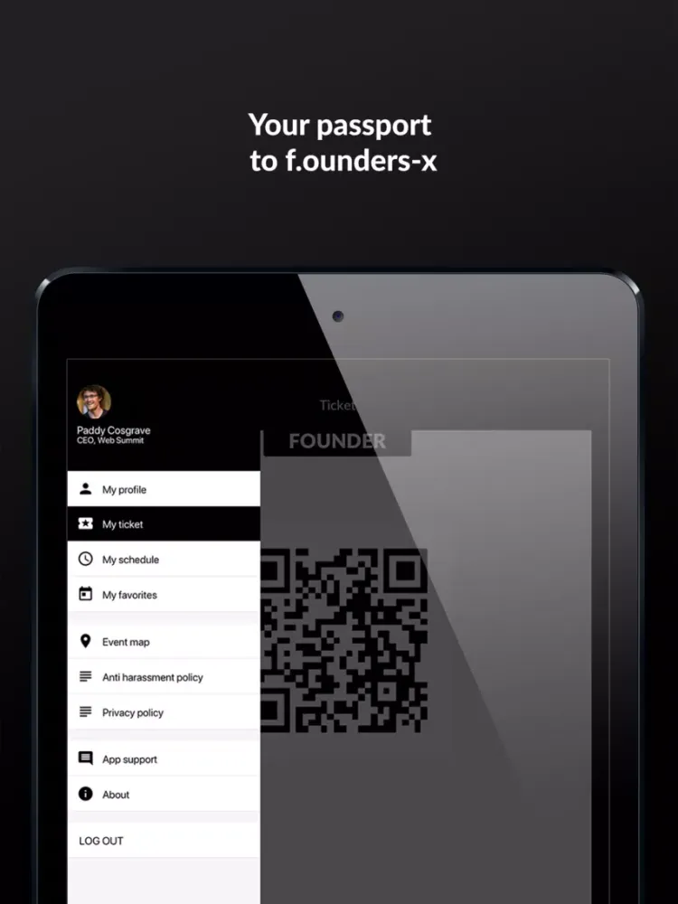 Tangkapan layar f.ounders Toronto iPad 