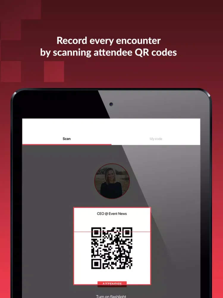 ภาพหน้าจอของ RISEConf iPad 