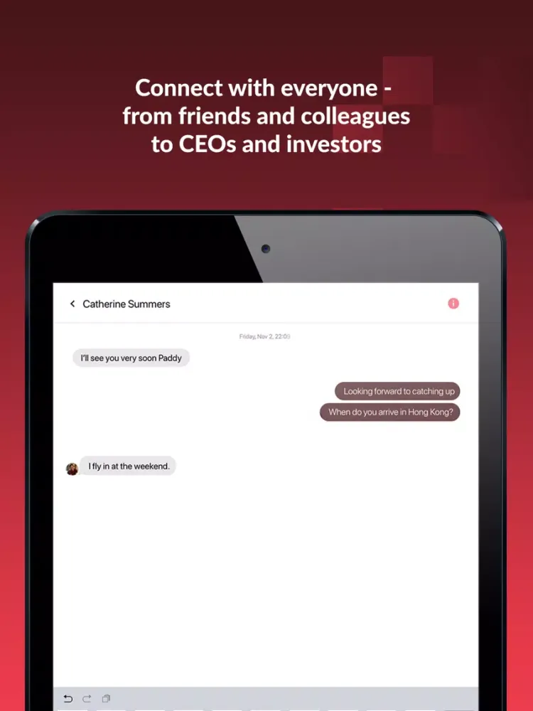 ภาพหน้าจอของ RISEConf iPad 