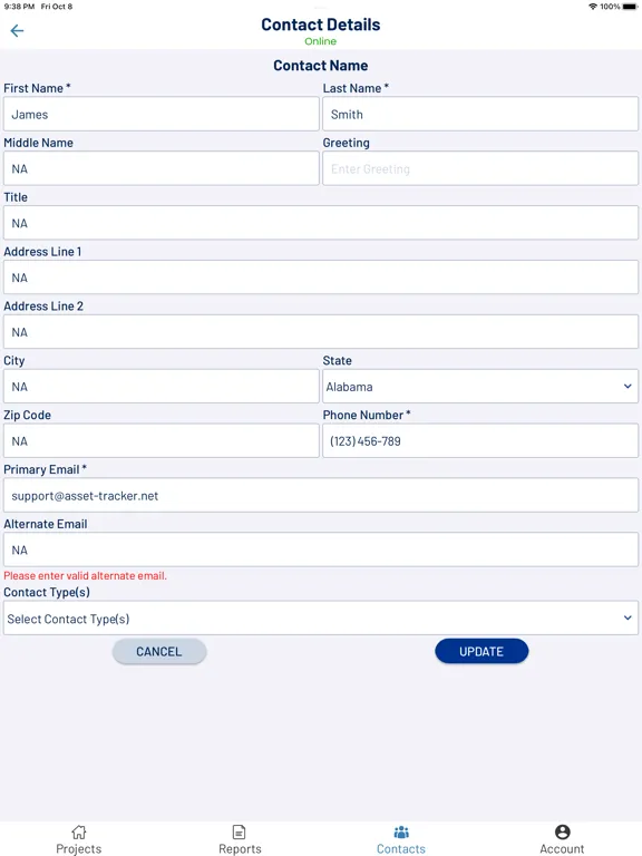 Asset Tracker Inspector iPad  Ekran Görüntüleri