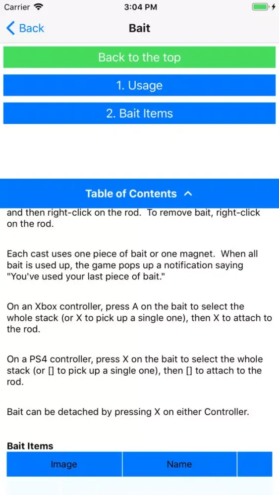 Ảnh chụp màn hình của Mobile Wiki for Stardew Valley