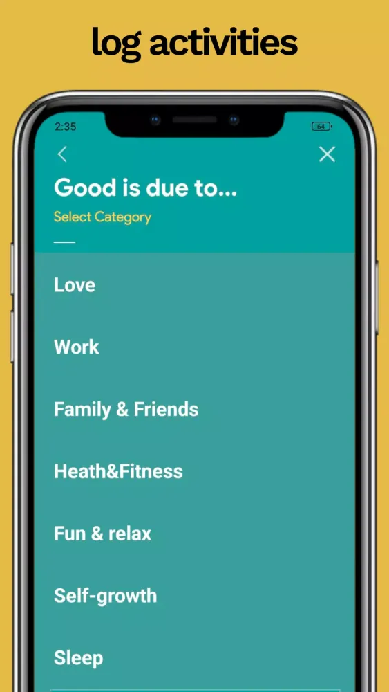 Screenshot di Time2Life — Quick Mood Journal