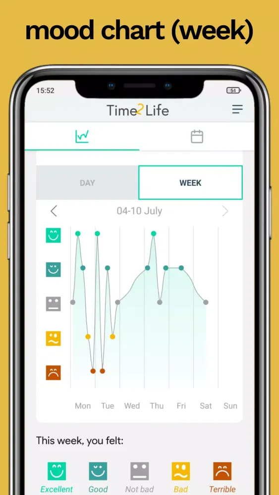 Screenshot di Time2Life — Quick Mood Journal