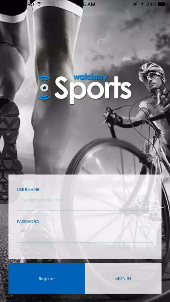 Ảnh chụp màn hình của WatchMySports Webtrack