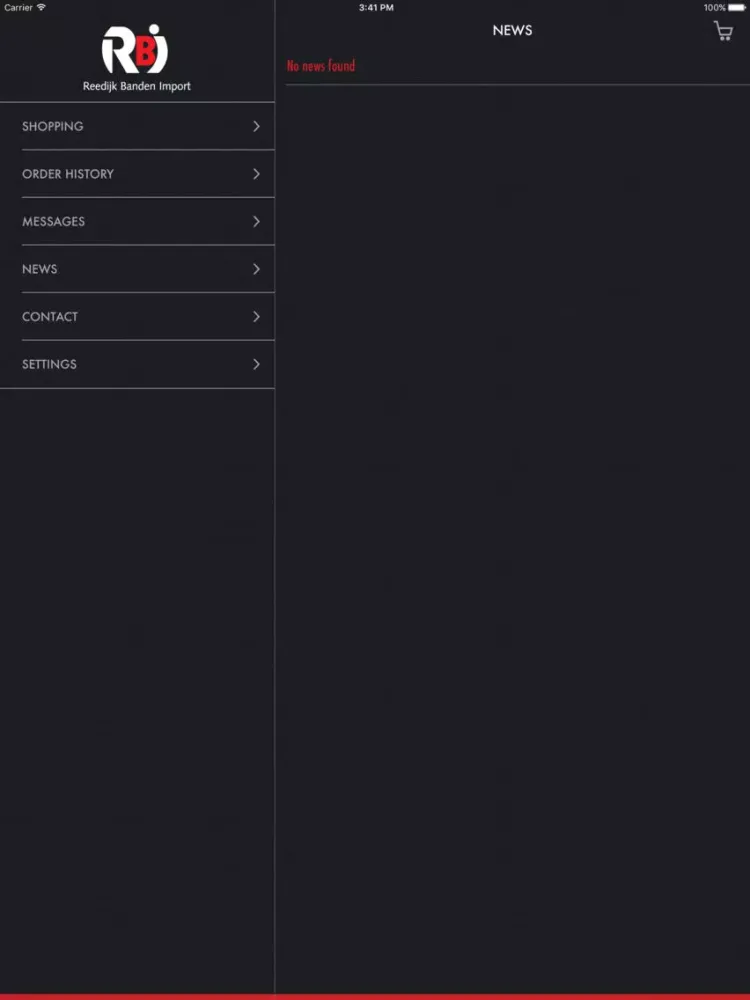 Screenshot di Reedijk Banden Import iPad 