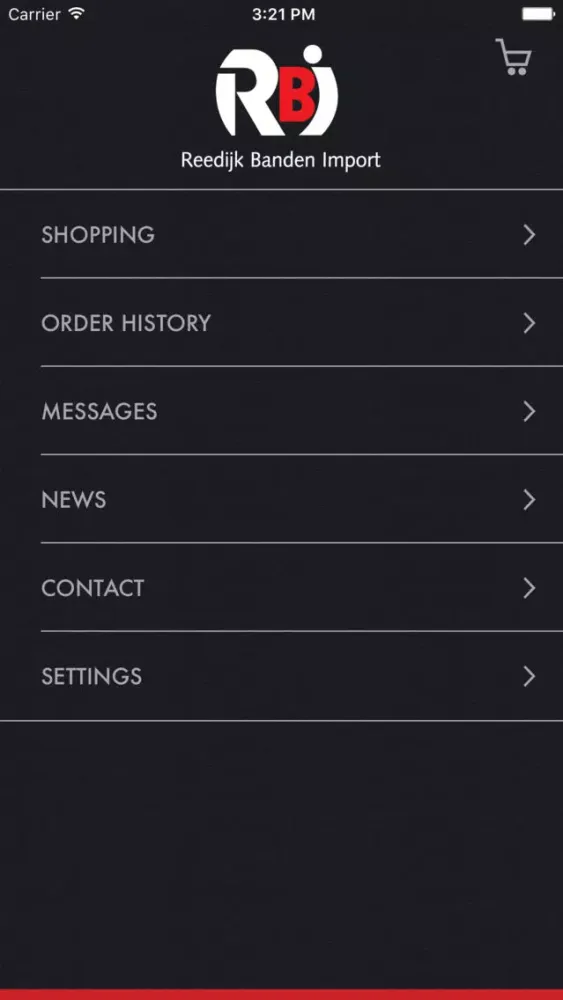 Screenshot di Reedijk Banden Import
