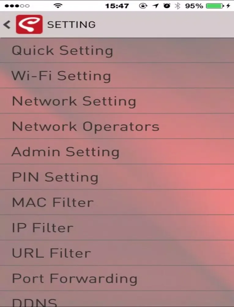 Tangkapan layar Mylink M2S iPad 