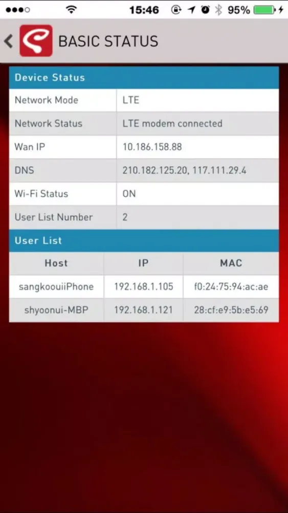 Tangkapan layar Mylink M2S