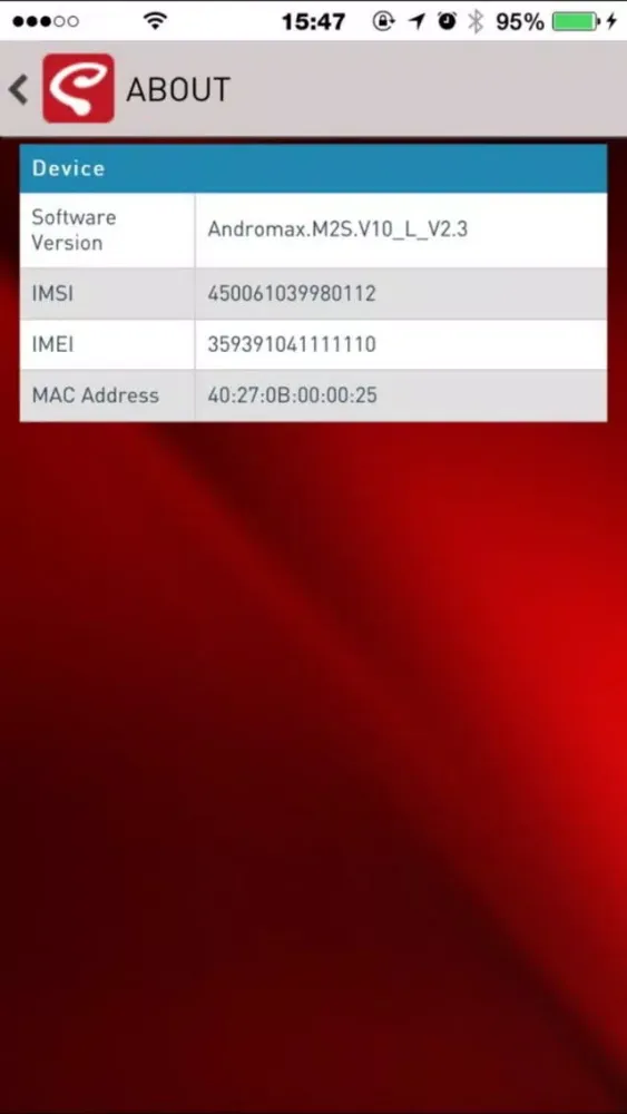 Tangkapan layar Mylink M2S