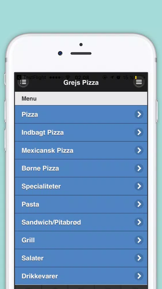 Tangkapan skrin Grejs Pizza
