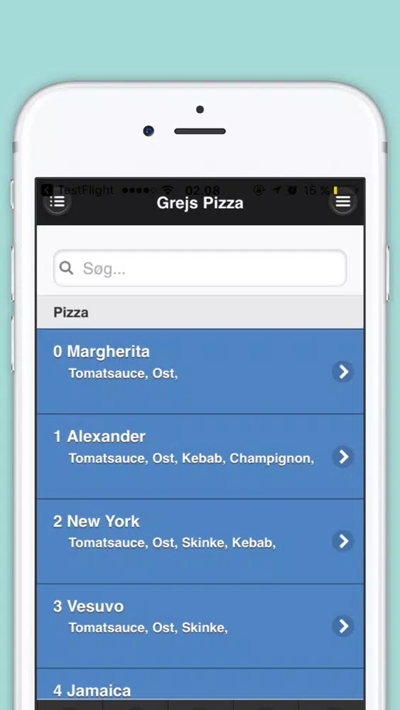 Tangkapan skrin Grejs Pizza