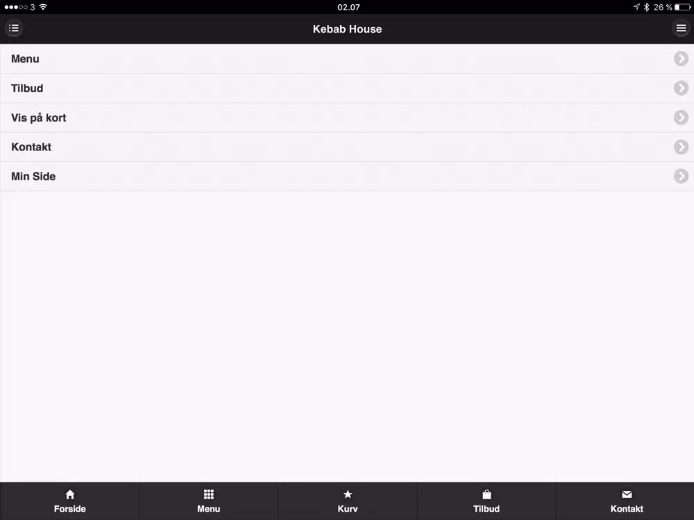 Zrzuty ekranu Kebabhouse Vejle iPad 