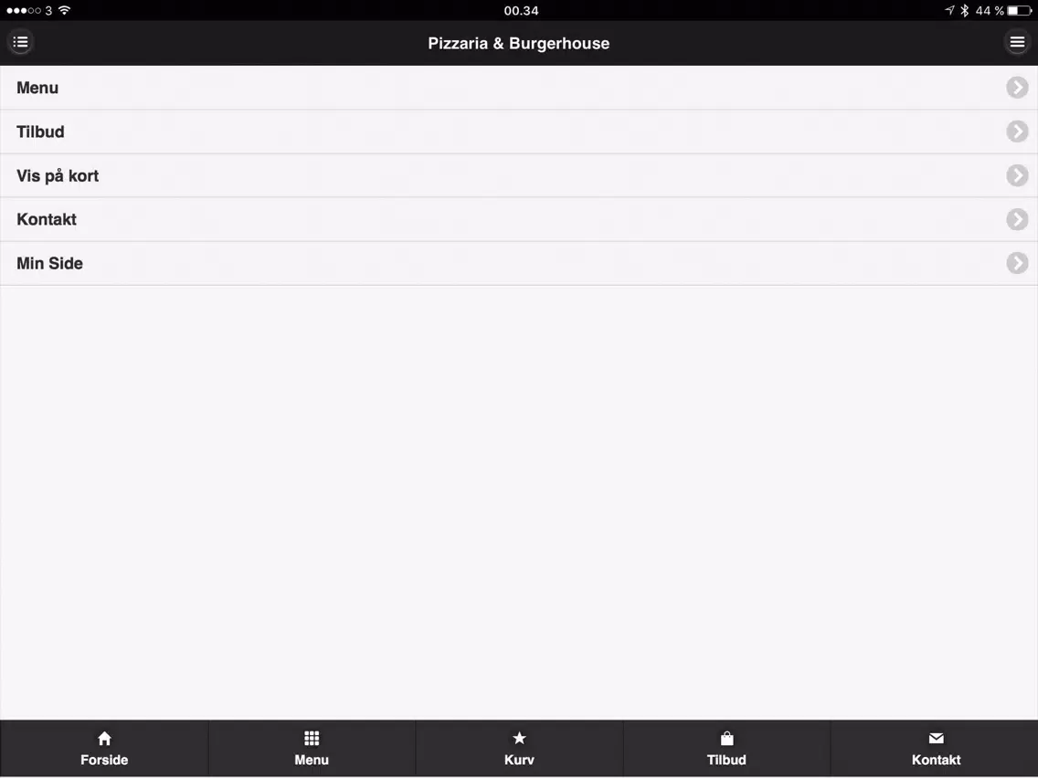 Pizzaria Burgerhouse iPad 應用截圖