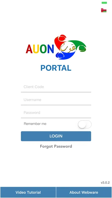 Tangkapan skrin AUON