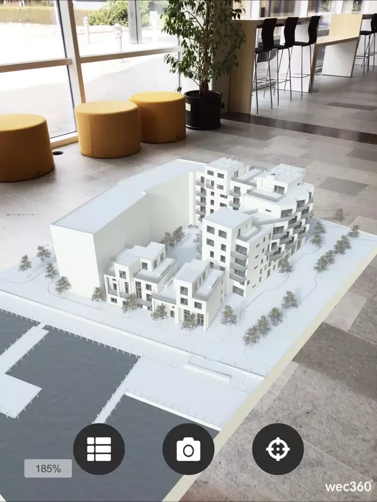Capturas de tela do wec360° AR iPad 