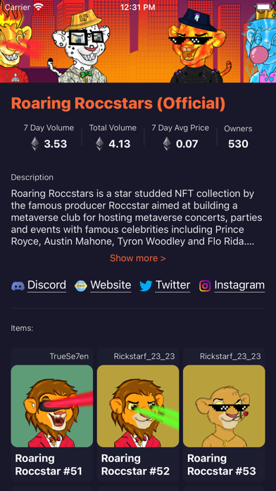 uNFT: Upcoming & Rarity tools Screenshots