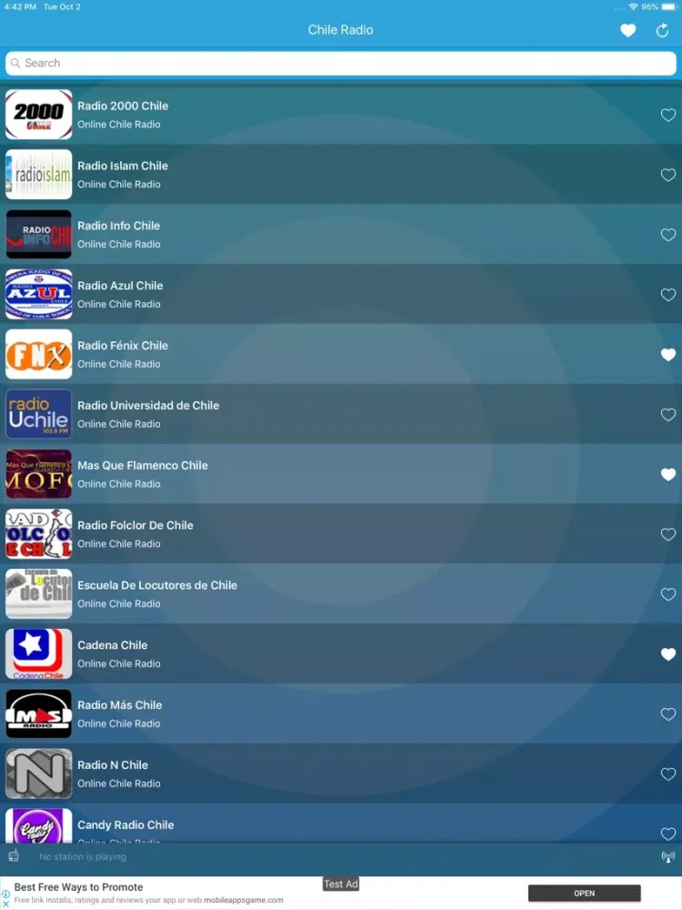 Chile Radio : Online Stations iPad  سکرین شاٹس