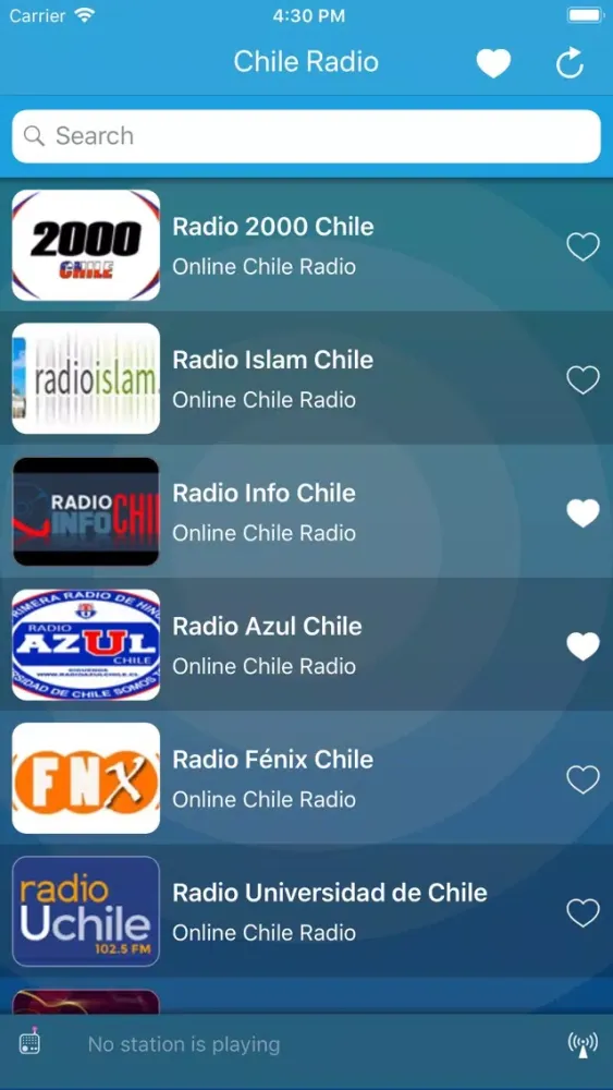 Chile Radio : Online Stations سکرین شاٹس