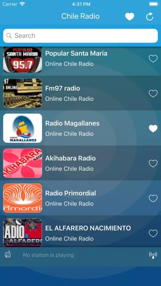 Chile Radio : Online Stations سکرین شاٹس